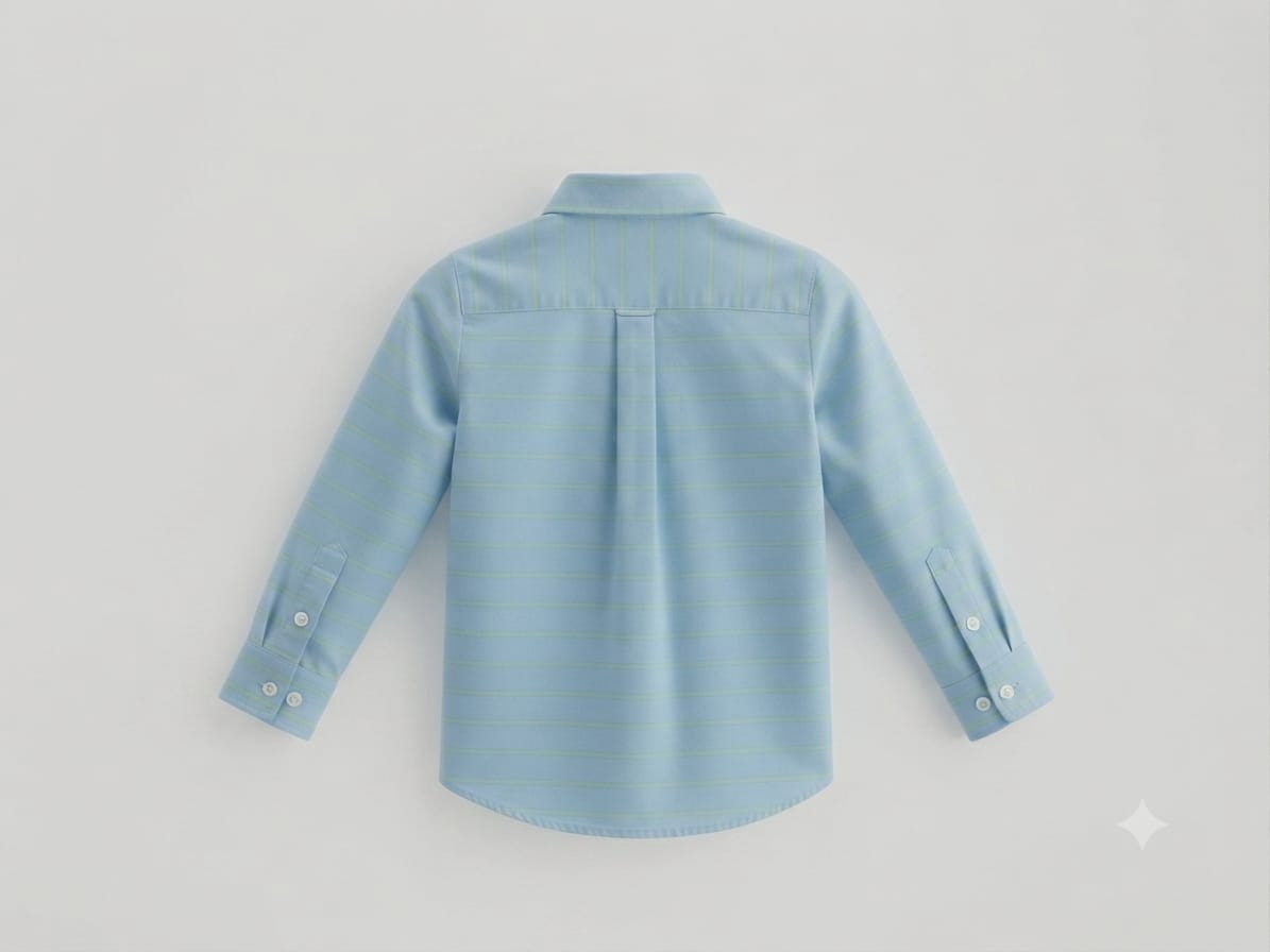 Kids Soft Striped Casual Button-Down Shirt